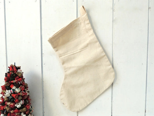 【クリスマス】キャンバス地・靴下・ソックス・オーナメント・USA・アメリカ