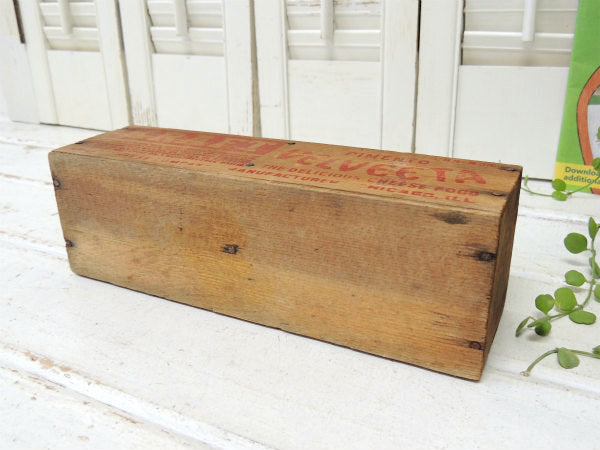 【KRAFT VELVEETA】クラフト社・仕切り付き・木製・アンティーク・チーズボックス/木箱