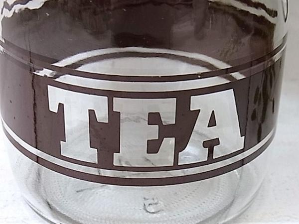 【TEA】ヴィンテージ・ガラスジャー/保存瓶　USA