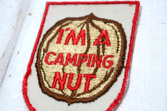 I'M A CAMPING NUT キャンプ 大好き USA ビンテージ・デッドストック・ワッペン