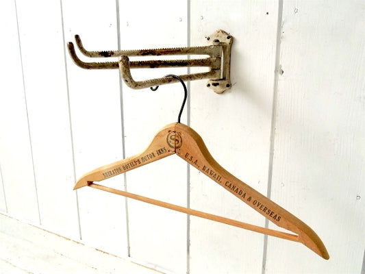 アイボリー・船舶用・アイアン・可動式・アンティーク・フック・インテリア・店内装飾・店舗什器