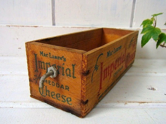 【Imperial Cheese】クラフト社・木製・アンティーク・チーズボックス/木箱 USA