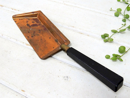 【EMPRESS WARE NY】ハンドル付き・銅製・アンティーク卓上ちりとり/ダストパン USA