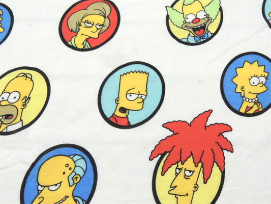 【シンプソンズ】アメリカ・テレビアニメ・キャラクター生地・ユーズドシーツ(フラットタイプ)