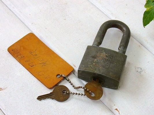 【JUNKUNC】鍵付き・ヴィンテージ・南京錠/パッドロック USA