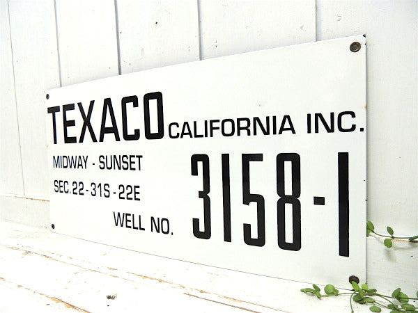 TEXACO・テキサコ・1940's~ ヴィンテージ・アドバタイジング・ホーローサイン 看板