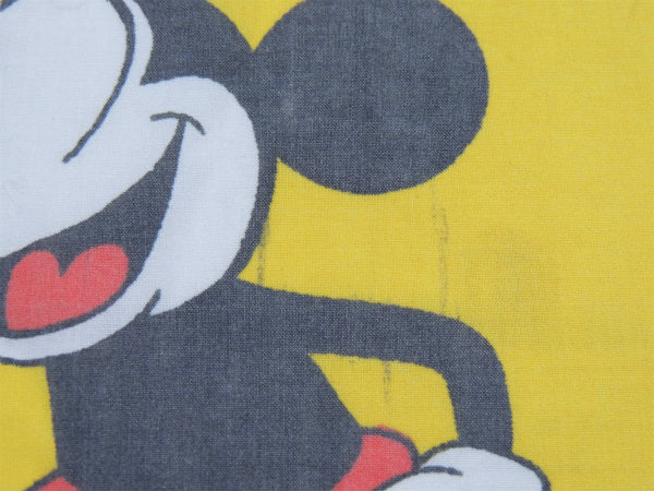 【ミッキー&フレンズ】水玉&ダンス柄・ヴィンテージ・ユーズドシーツ(ボックスタイプ) USA