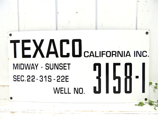 TEXACO・テキサコ・1940's~ ヴィンテージ・アドバタイジング・ホーローサイン 看板