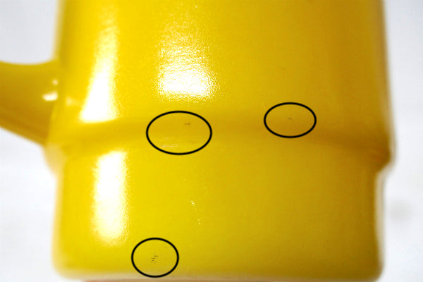 FireKing ファイヤーキング スタッキング マグカップ ヴィンテージ 食器 イエロー USA