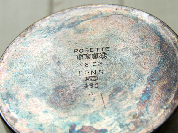 【ROSETTE】シルバーメッキ製・ヴィクトリアン・アンティーク・カクテルシェーカー・シェーカー