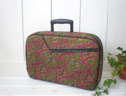 【70’s・ペイズリー】ヴィンテージ・トランク・トラベルバッグ・鞄・ファッションアイテム