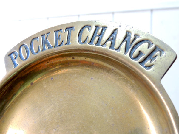 【POCKET CHANGE・DAD】USA・真鍮製・ヴィンテージ・ポケットチェンジ・マネートレイ