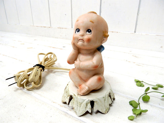 キューピー人形・ポータブルランプ・ヴィンテージ・陶器製ドール・LA/カリフォルニア/USA