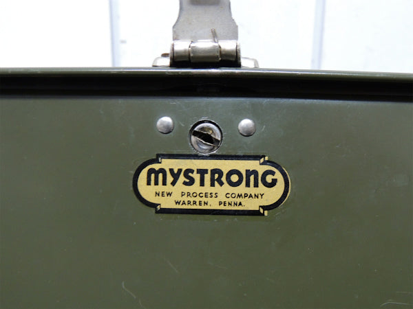 【MYSTRONG】50s〜インダストリアル・カーキ・工業系・ビンテージ・ファイルケース・書類ケース