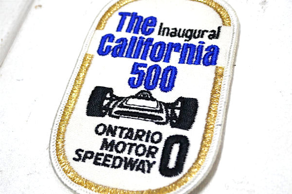 カリフォルニア・レーシング スピードウェイ・アドバタイジング・ヴィンテージ・刺繍・ワッペン・USA
