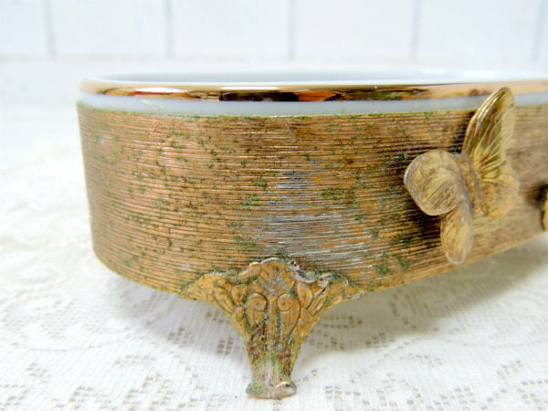 Stylebuilt 蝶・ゴールドフレーム・NY 24K ヴィンテージ・ソープディッシュ・石鹸置き