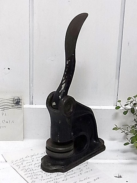 1900年代の古いアイアン製・アンティーク・エンボススタンプ/カンパニーシール