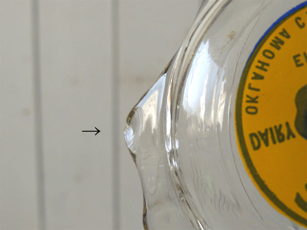 【GOLD SPOT DAIRY】1950〜60s・ガラス・ビンテージ・アドバタイジング・灰皿