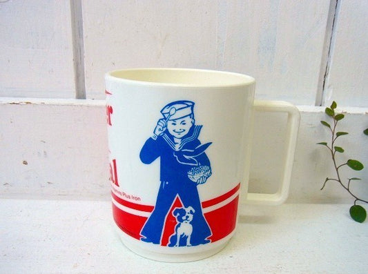 【クラッカージャック】80’s・ヴィンテージ・プラスティック・マグカップ/コップ USA