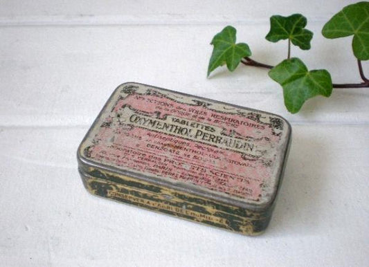 スペイン 小さなアンティーク・タブレット缶/ティン缶