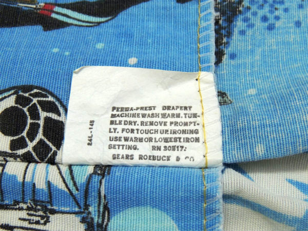 スターウォーズ エピソード5 帝国の逆襲・70's・ヴィンテージ・カーテン・生地 USA