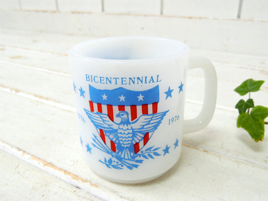 グラスベイク アメリカ建国 200周年・Bicentennial・ヴィンテージ・マグカップ イーグル