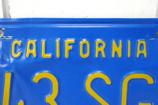 CALIFORNIA カリフォルニア ナンバープレート 043 SGX・USA アメリカンビンテージ