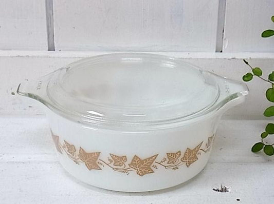 PYREX アイビー柄・シンデレラ・キャセロール USA