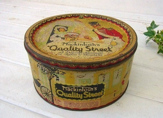 【Mackintosh's】イギリス製・アンティーク・ティン缶/トフィー缶/ENGLAND