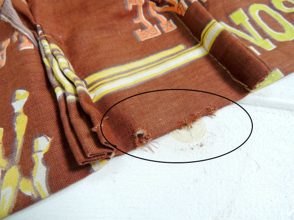 US SHERIFF・ガン&ピストル ビンテージ・カーテン・生地 ウエスタン・西部劇・EL PASO