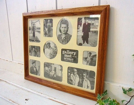 デッドストック未使用・木製・ヴィンテージ・フォトフレーム/額縁/写真立て USA