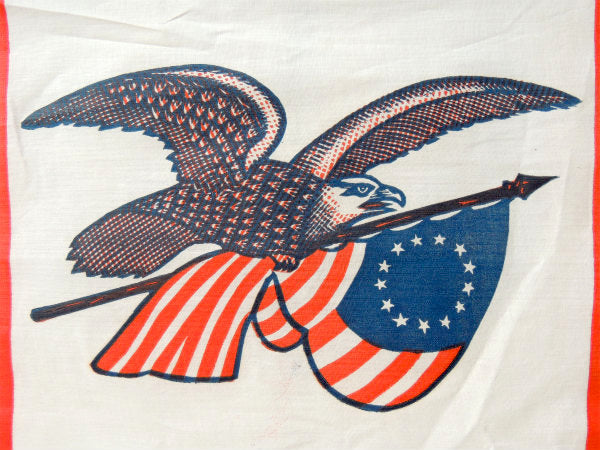 WELCOM・FOE 13星・イーグル・アメリカンフラッグ・ヴィンテージ・バナー・旗 US