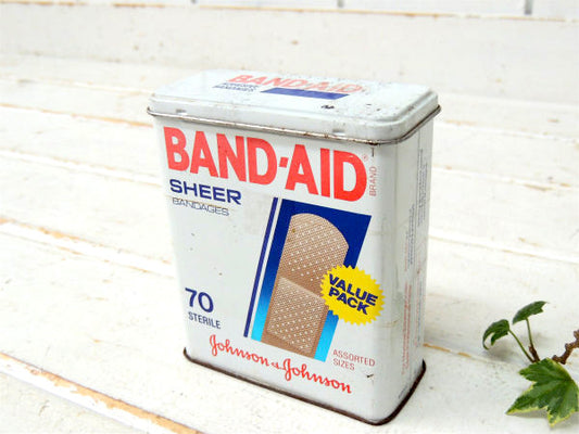 【ジョンソン&ジョンソン】バンドエイド・ヴィンテージ・ティン缶・ブリキ缶・USA