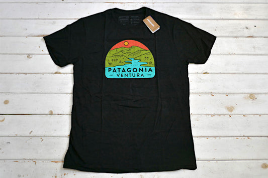Patagonia パタゴニア ベンチュラ本店 リバーマウス メンズ Tシャツ&ステッカー ブラック