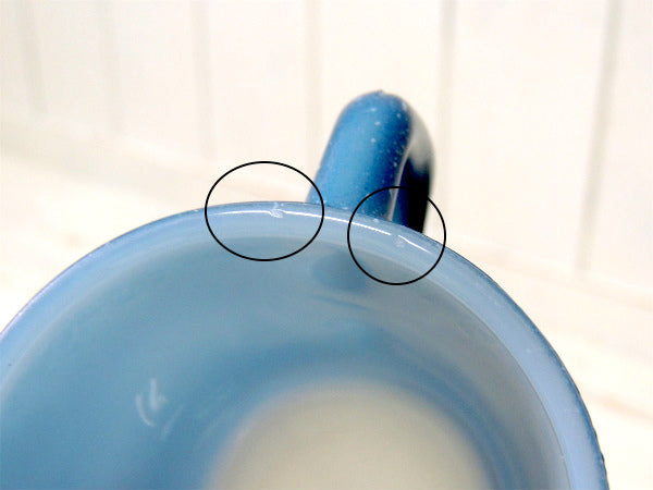 【Fire King】ファイヤーキング・ブルー・グラニット・マグカップ/スタッキングマグ/食器