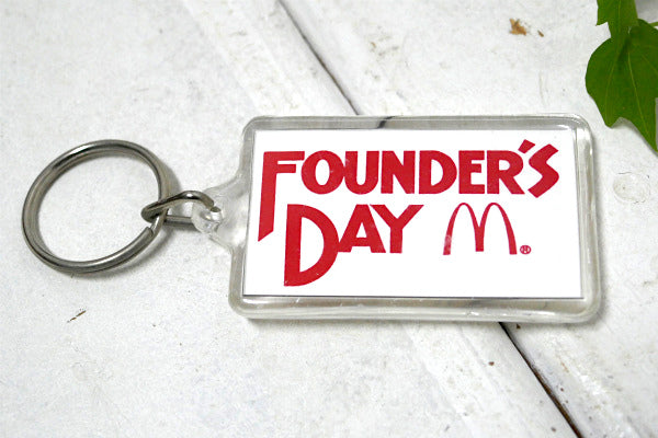 USA・マクドナルド・FOUNDER'S DAY・ヴィンテージ・アドバタイジング・キーホルダー
