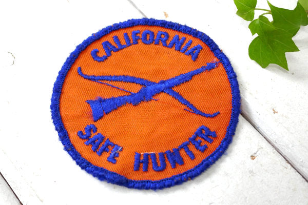 デッドストック カリフォルニア  SAFE HUNTER ヴィンテージ・刺繍・ワッペン USA