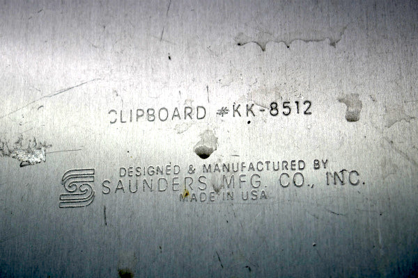 SAUNDERS  アルミ製・クリップボード・バインダー USA 工業系 インダストリアル