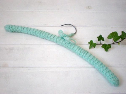 木製 ハンガー アメリカンビンテージ USA 手編み ハンドメイド ニットカバー付き 店舗什器