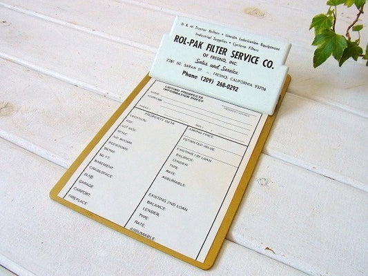 アドバタイジング・ヴィンテージ・クリップボード/バインダー USA