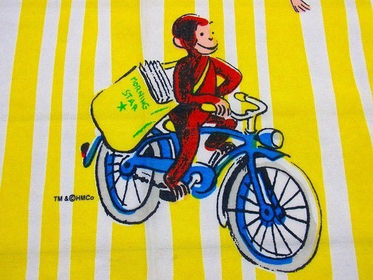 【おさるのジョージ】キュリアスジョージ・ユーズドシーツ(フラットシーツ) USA