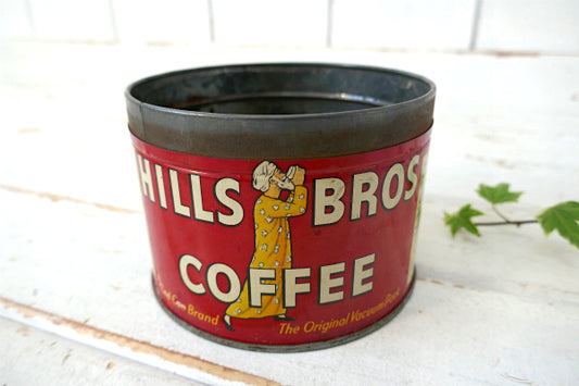 1878s HILLS BROS ヒルスコーヒー ブリキ製 ビンテージ コーヒー缶 ティン USA