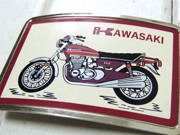 KAWASAKI 900 バイク・ヴィンテージ・ベルト用・バックル・カワサキ・Z1・USA