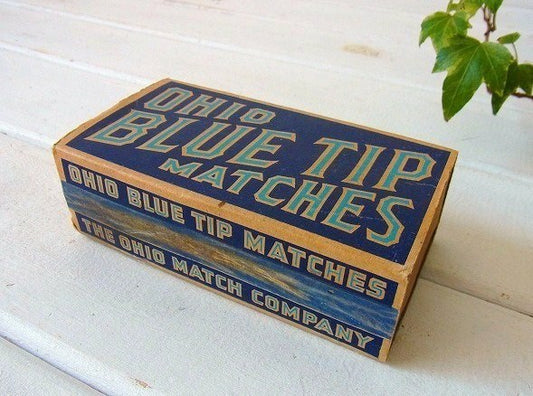 【OHIO BLUE TIP MATCHES】ヴィンテージ・マッチ箱/紙箱 USA