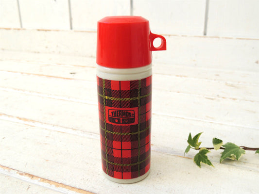 AVON×サーモス 1970s・チェック柄・ヴィンテージ・ローション・ボトル・瓶 USA