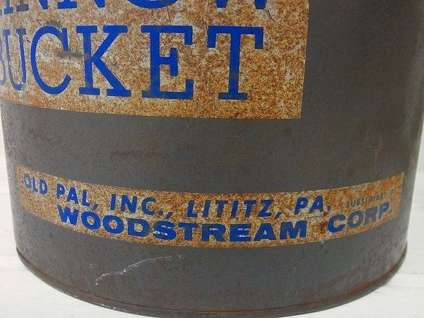 【OLD PAL】ブリキ製・ヴィンテージ・フィッシングバケツ/ミノーバケツ USA