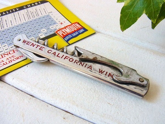 【WENTE/ウェンテ】イタリア製・ヴィンテージ・ワインオープナー/ソムリエナイフ