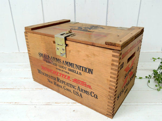 【Winchester・弾丸】カウボーイ・組み木・フタ付き・ヴィンテージ・木箱・ウッドボックス