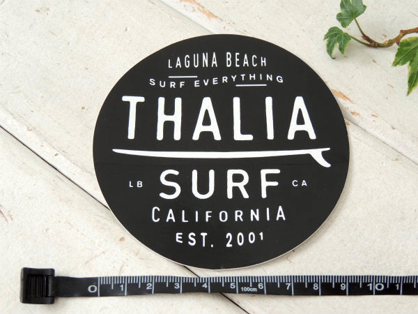 【THALIA SURF/ラグナビーチ】サーフショップ・カリフォルニア・ステッカー/ブラック