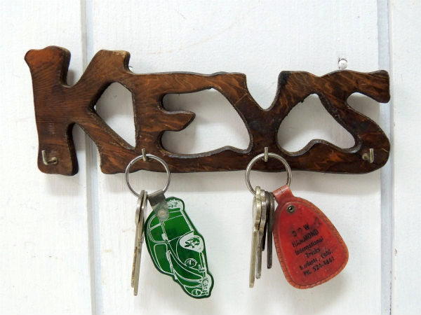 【KEYS】木製・ヴィンテージ・キーフック・鍵フック・壁飾り・インテリア
